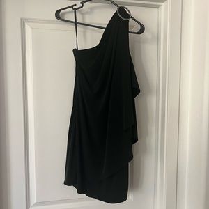 Sexy Black One Shoulder Dress